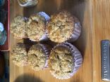 Banana oatmeal, oat bran muffins 