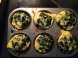 Sausage, Spinach and onion Egg Cups