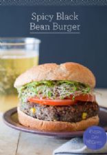 Vegan Spicy Black Bean Burgers